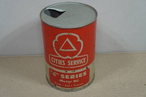 Vintage Cities Service C Series Motor Oil 1 Quart Can