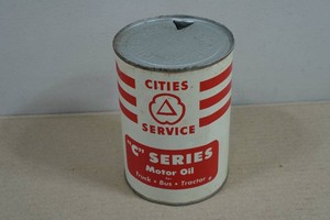 Vintage Cities Service C Series Motor Oil 1 Quart Can
