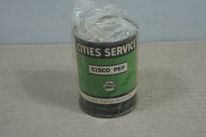 Vintage Cities Service Cisco Pep Engine Tonic 4oz Can