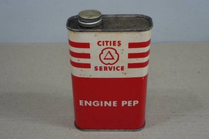 Vintage Cities Service Engine Pep 16oz Can