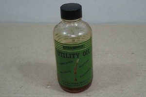 Vintage Cities Service Utility Oil 4oz Glass Jar