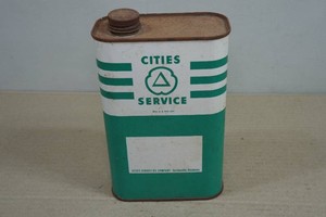 Vintage Cities Service Outboard Motor Oil 1 Quart Can