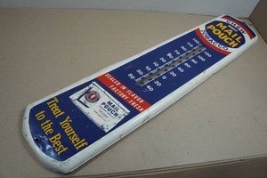 Vintage Mail Pouch Chewing Tobacco Tin Advertising Wall Thermometer