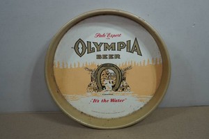 Vintage Olympia Beer Metal Serving Tray