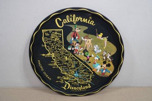 Vintage Walt Disney Productions Souvenir Metal Serving Tray