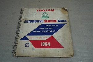Vintage 1964 Cities Service Trojan Automotive Service Guide