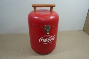 Vintage Coca-Cola Barrel Style Cooler