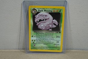 Dark Weezing Team Rocket Set Red Number Holo Pokemon Card 1482