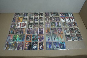 8 Pages of Vintage 1990s Basketball Trading Cards