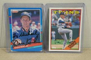 Signed Baseball Cards