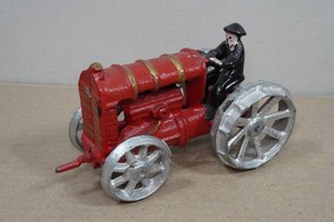 Vintage Cast Iron Toy Tractor