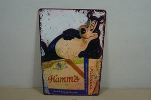 Vintage Style Metal Sign - Hamms Beer