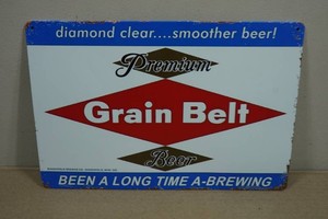 Vintage Style Metal Sign - Premium Grain Belt Beer