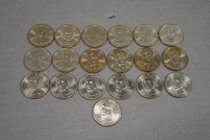 19 US Presidential $1 Coins