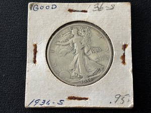 1936-S Walking Liberty Half Dollar