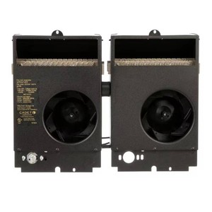 $220 240208-volt 3,0002,250-watt Com-Pak Twin In-wall Fan-forced Replacement Electric Heater Assembly with Thermostat