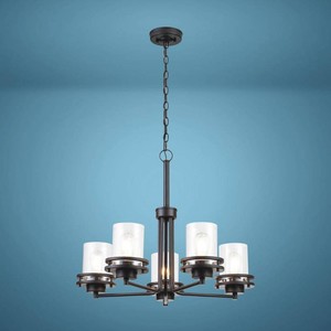 $149 Patriot Lighting  Joska Matte Black 5-Light Chandelier