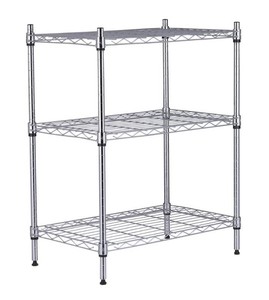 Designers Image  24W x 30H x 14D Chrome 3-Tier Wire Shelving Unit