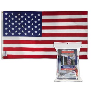 2 PACK Valley Forge Flag 3x5 Polycotton American Flag