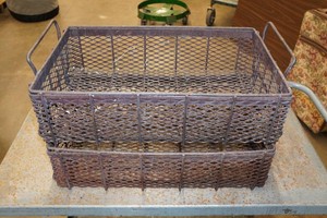 Metal Wire Mesh Parts Cleaning Bins