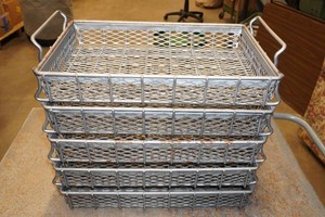 Metal Wire Mesh Parts Cleaning Bins