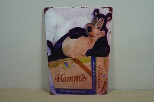 Vintage Style Metal Sign - Hamms Beer