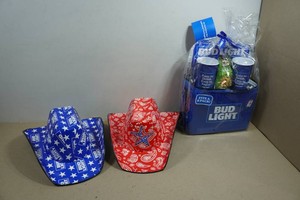 Bud Light Party Hats and Cooler