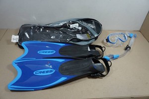 Cressi Adult Rondine Palau Fin Snorkel Set - Fin Size ML