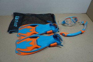 Cressi Blulove Kids Snorkel Set - Fin Size LXL
