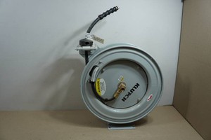 Klutch Auto Rewind Air Hose Reel with Hose