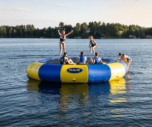 Rave Sports Aqua Jump 150 Inflatable Water Trampoline - 15 Foot Diameter