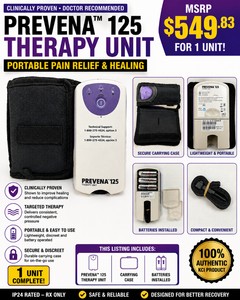 MSRP $550 KCI PREVENA 125 Negative Pressure Wound Therapy Unit NPWT Vacuum Pump WCarrying Case, Batteries &amp Belt Clip - Portable Incision Healing System