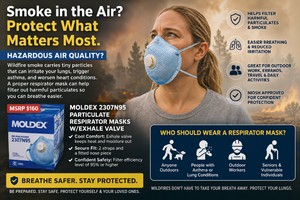 MSRP $160 2 Boxes (10 masksbox) Moldex Particulate Respirators Masks WExhale Valve 2307N95 Molded Nose Bridge, Cushion &amp Softspun Lining Used for high risk of exposure to airborne particles, includes woodworking &amp demolition