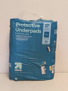 NEW UP&UP PROTECTIVE UNDERPADS SIZE XL 30 CT