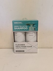 NEW AMOS PROFESSIONAL GREEN TEA ACTIVE SHAMPOO 2PK