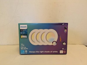 NEW PHILIPS 56 RECESSED DOWNLIGHTS 75W 4PK