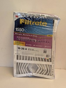 NEW 3M FILTRETE 1550 16x25x4 FILTERS 2PK