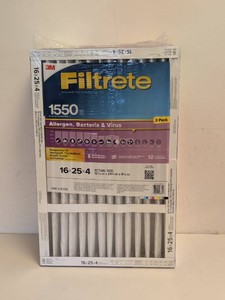 NEW 3M FILTRETE 1550 16x25x4 FILTERS 2PK