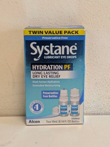 NEW SYSTANE LUBRICANT EYE DROPS HYDRATION PF 2PK.