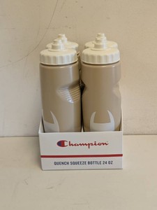 NEW CHAMPION QUENCH SQUEEZE BOTTLE 24OZ. 4PK IRISH CREAMCOTTON