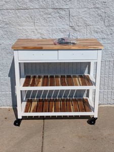 SEVILLE CLASSICS ACADIA ROLLING KITCHEN CART