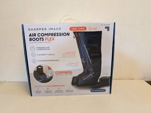 SHARPER IMAGE AIR COMPRESSION BOOTS FLEX LXL