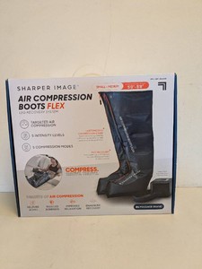 SHARPER IMAGE AIR COMPRESSION BOOTS FLEX SM