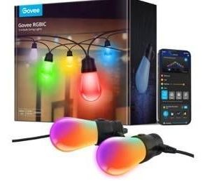 Govee Smart Outdoor String Lights 48ft RGBIC $69.99 Retail - Brand New