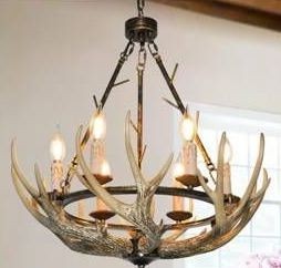 Rustic Antler Chandelier $199.99 Retail - Brand New