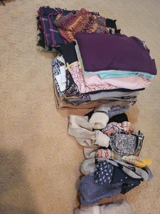 Mixed Womens Clothing Lot Athleta Talbots J Jill Nautica Socks Scarves