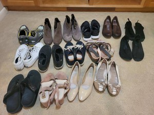 Womens Assorted Shoes Boots Flats Sandals Collection Size 10