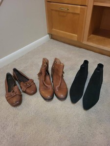 Womens Shoe Lot Born Pikolinos Donald J Pliner Leather Boots Flats