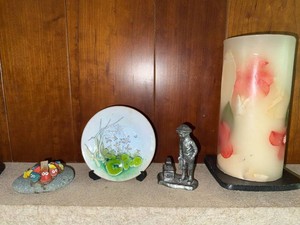 Lot of Assorted Small Decorative Home Accents Art Pottery Pewter