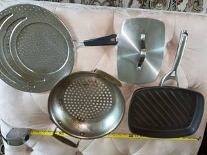 Calphalon & All-Clad Cookware Accessories Grill Pan Basket Lot